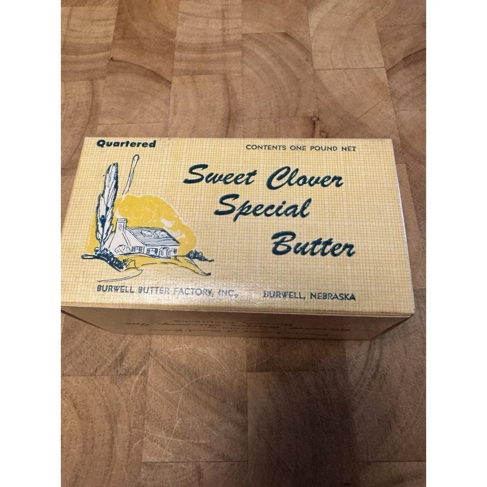 Vintage Sweet Clover Special‎ Butter House pic Burwell Nebraska unused mint